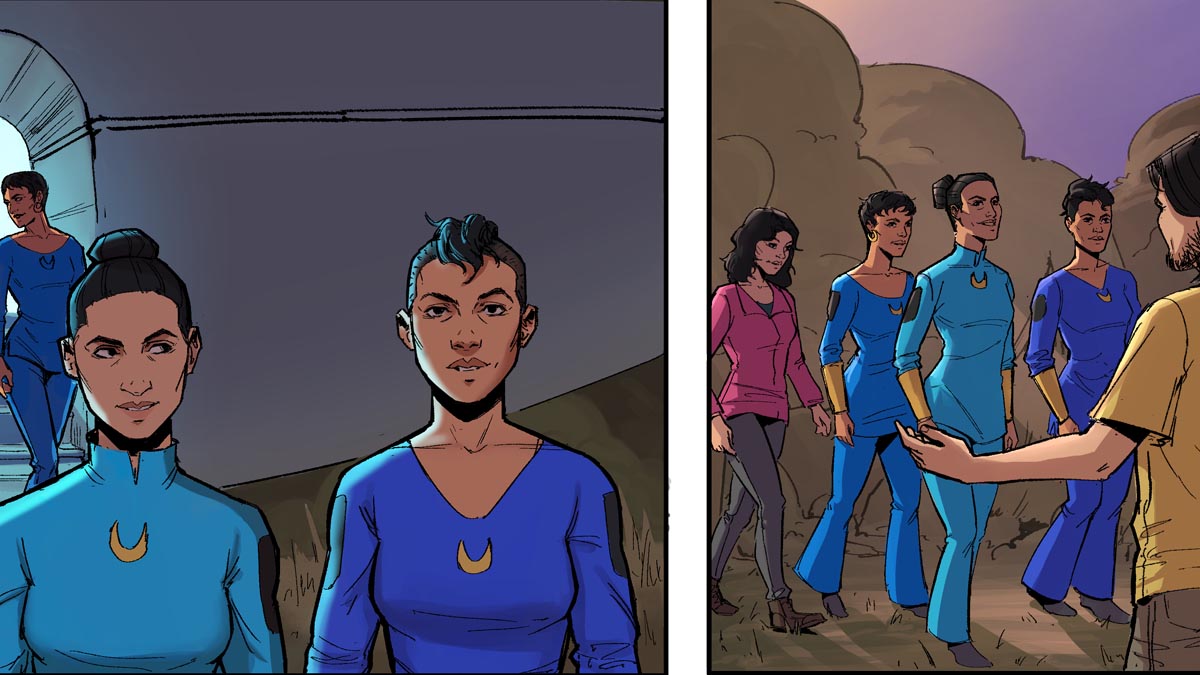 The Feminists from Outer Space #1 Cover Art